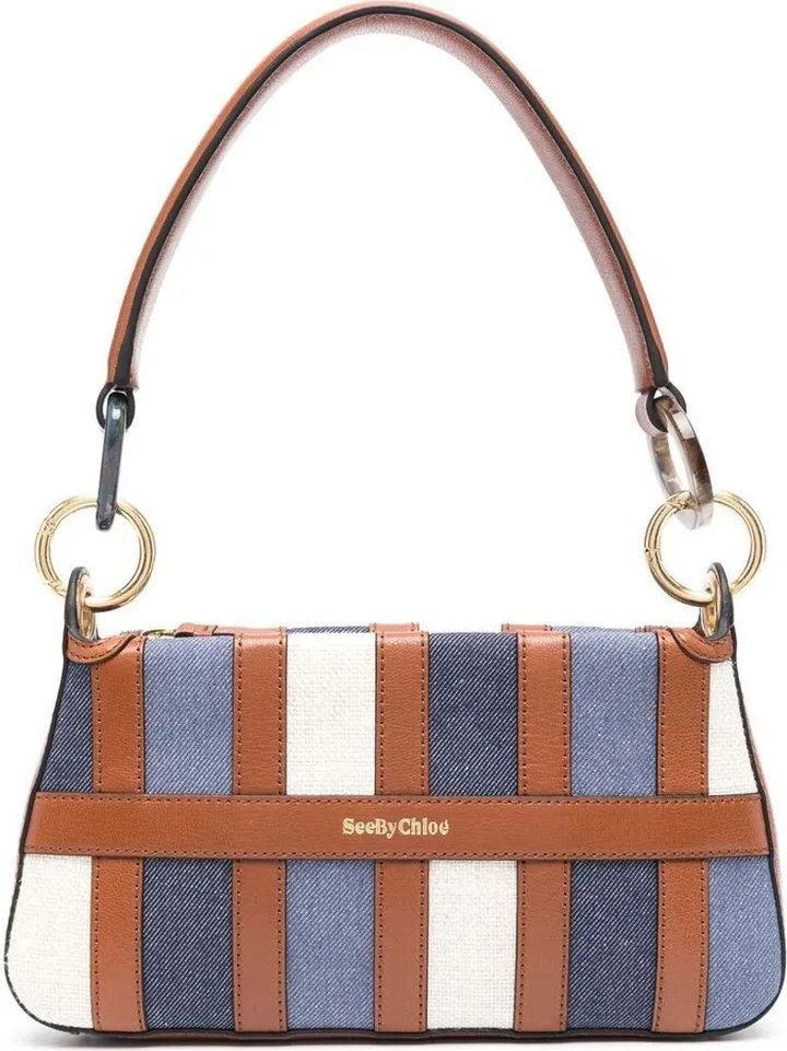 Tolda denim panelled tote bag