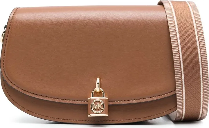 Mila padlock-detail shoulder bag