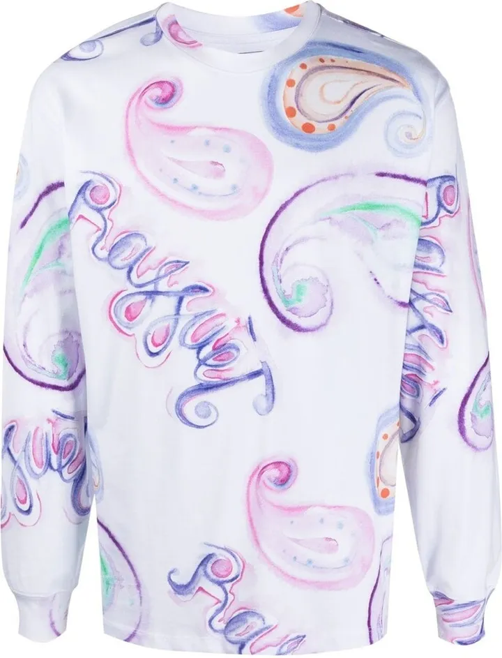 paisley logo-print T-shirt