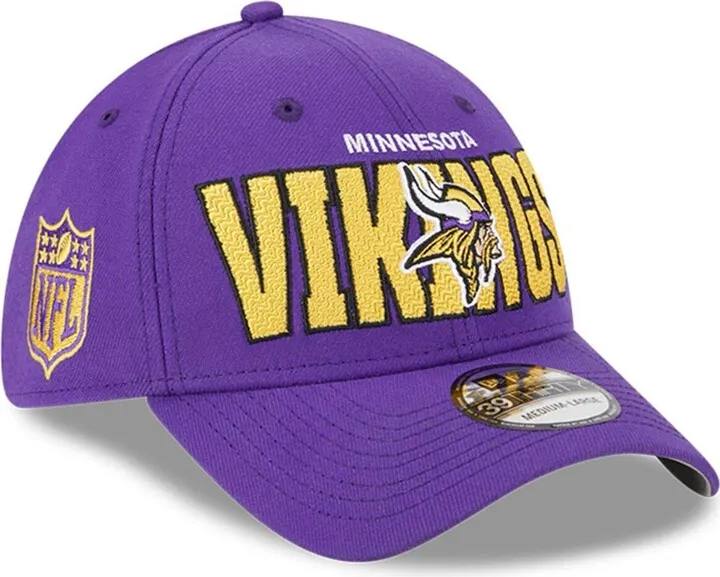 Men's New Era Purple Minnesota Vikings 2023 Nfl Draft 39THIRTY Flex Hat