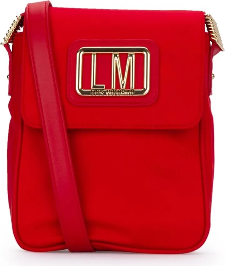 Love Moschino Logo Plaque Messenger Bag