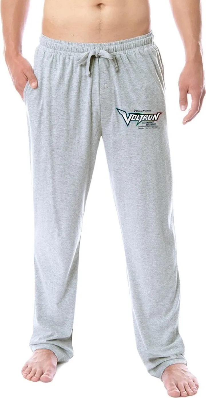 Voltron: Legendary Defender Mens' TV Series Show Sleep Pajama Pants (XX-Large) Grey