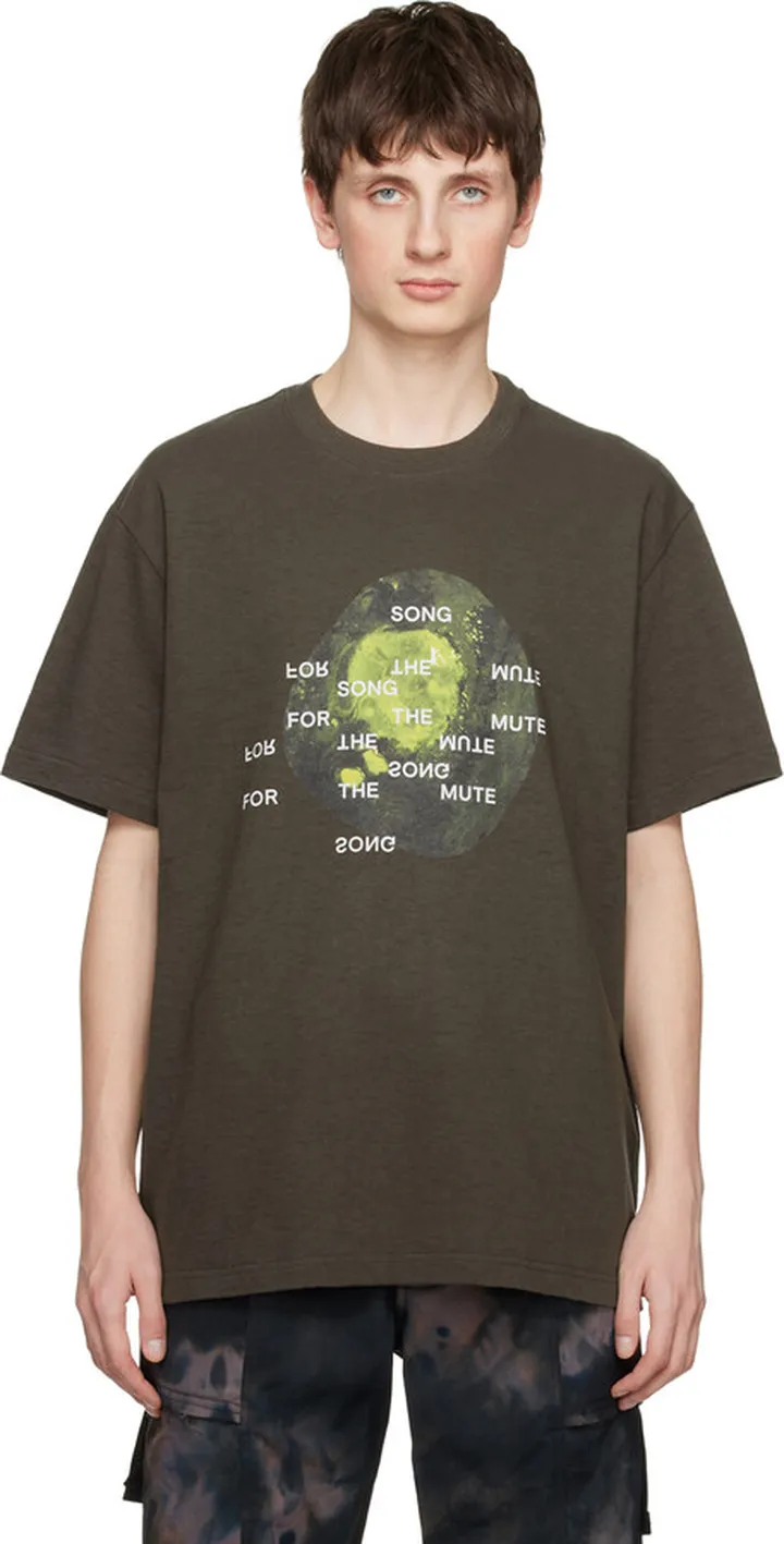 Song for the Mute Brown Printed T-Shirt