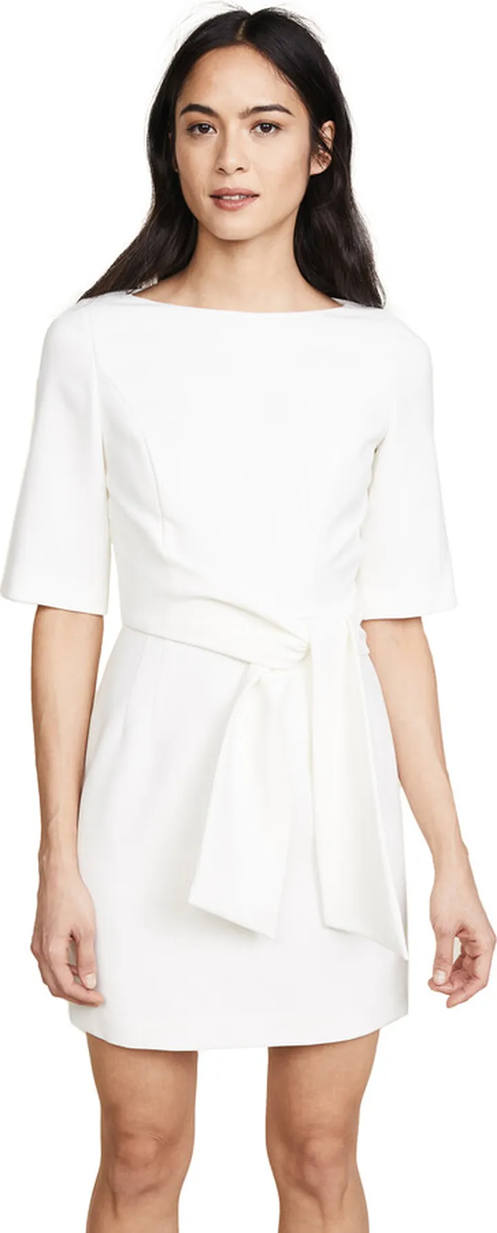 alice + olivia Virgil Boat Neck Wrap Dress