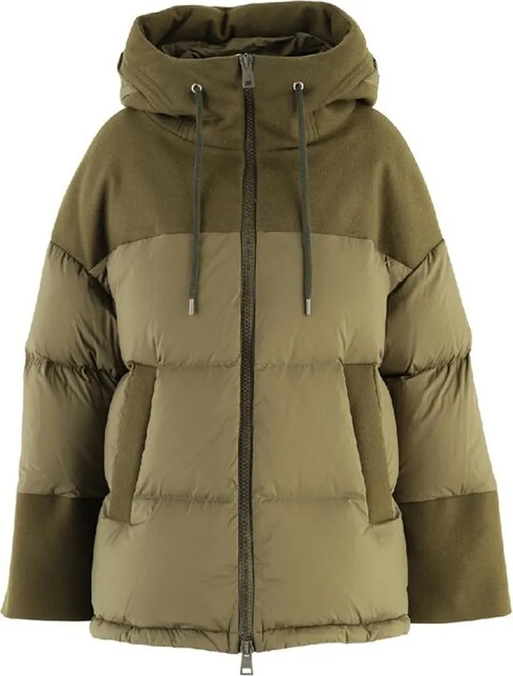 Herno Panelled Long-Sleeved Puffer Jacket