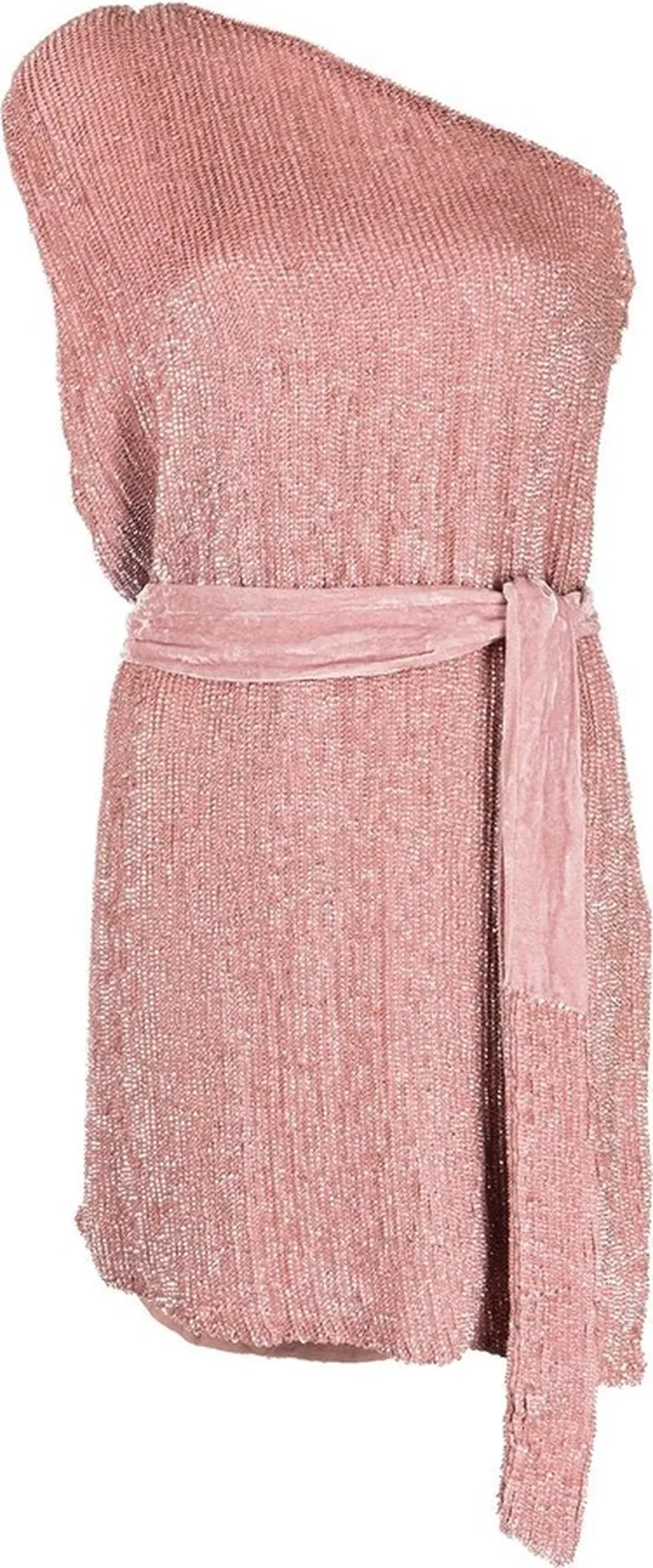 One-Shoulder Ruched Mini Dress