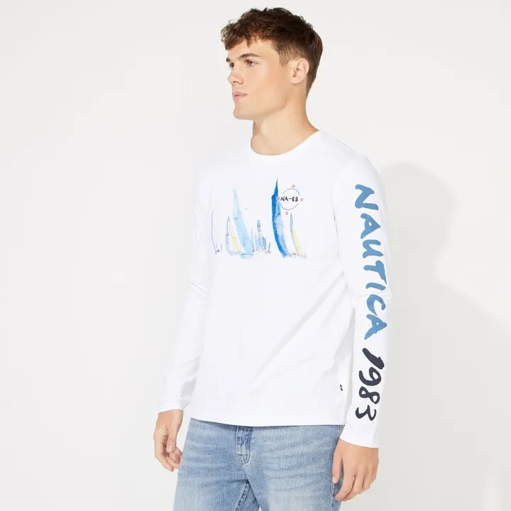 Big & Tall Nautical Print T-Shirt