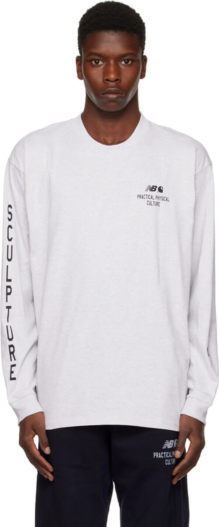 Carhartt Work In Progress Gray New Balance Edition Crewneck Long Sleeve T-Shirt