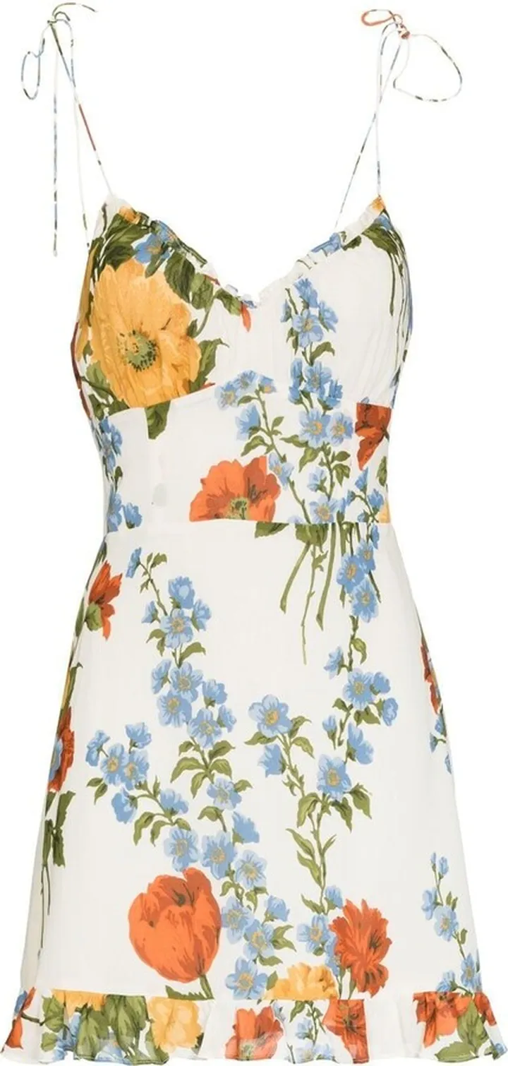 Esther floral-print minidress