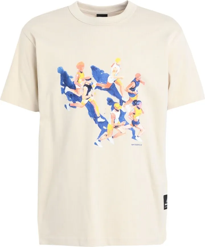 Athletics Jacob Rochester Runners Cotton Jersey T-shirt T-shirt Beige