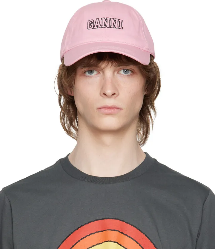 GANNI Pink Software Cap
