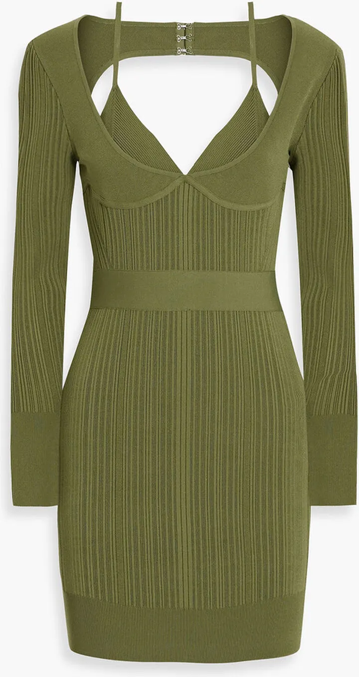 Cutout bandage mini dress