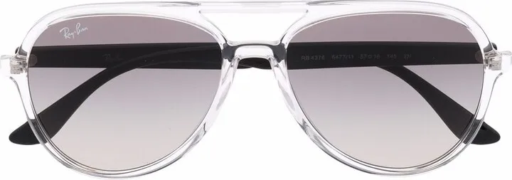 Transparent Aviator Sunglasses