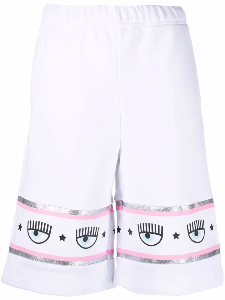 Logomania knee-length shorts