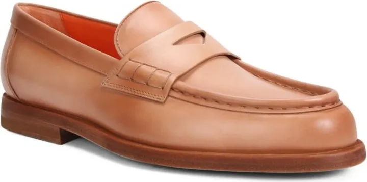 Santoni Leather Loafers