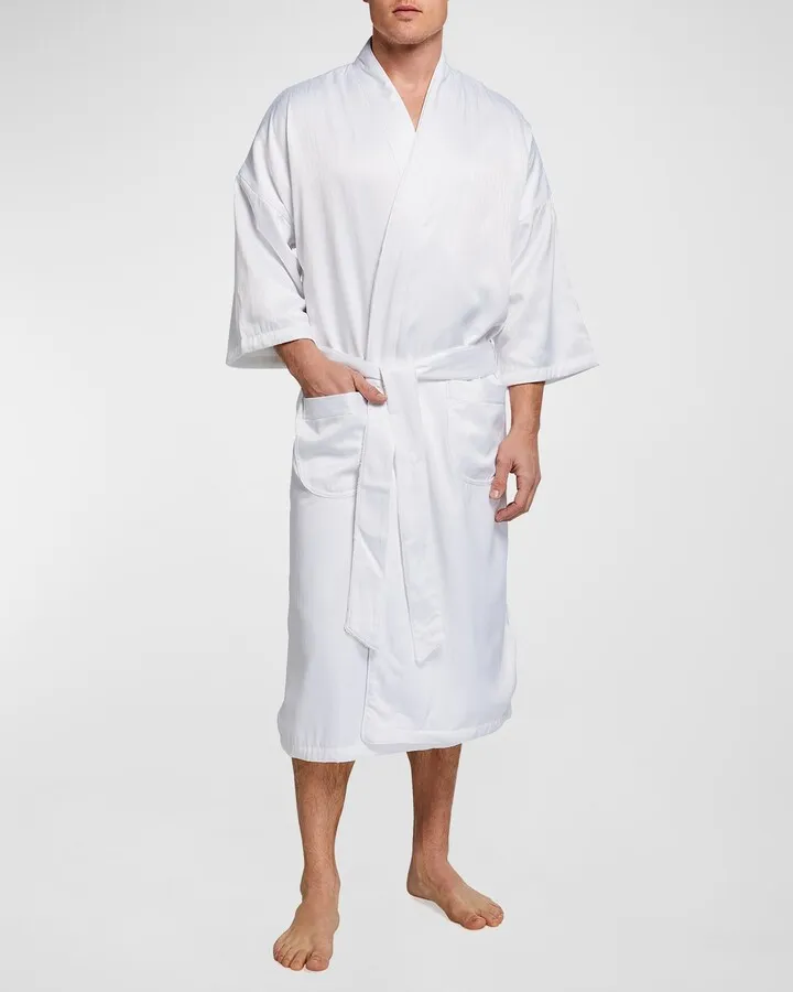Men's Victoria Plush-Lined Kimono Robe