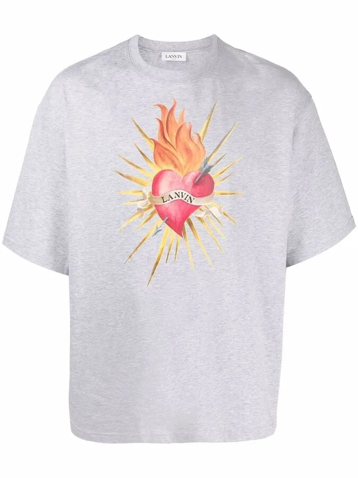heart logo-print T-shirt