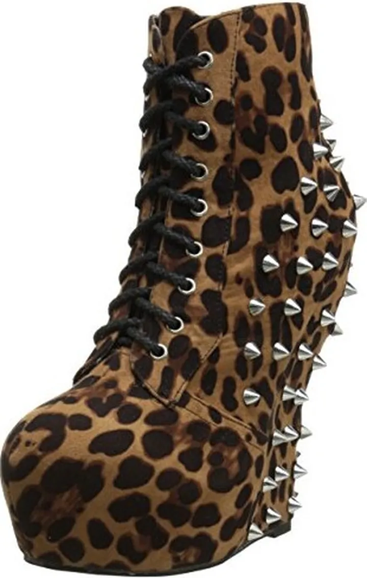 Bettie Page Women's BP588-Belladona Combat Boot
