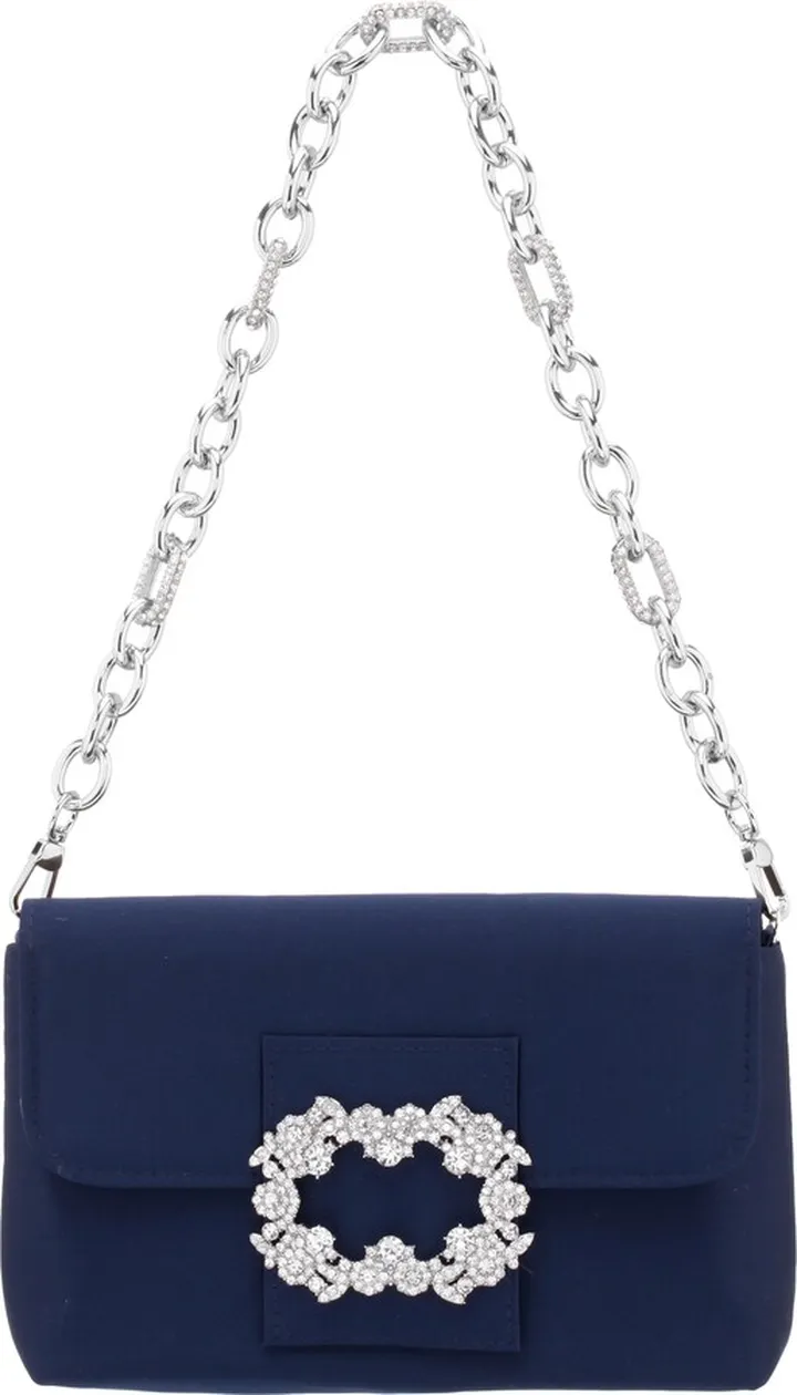 Satin Baguette Shoulder Bag