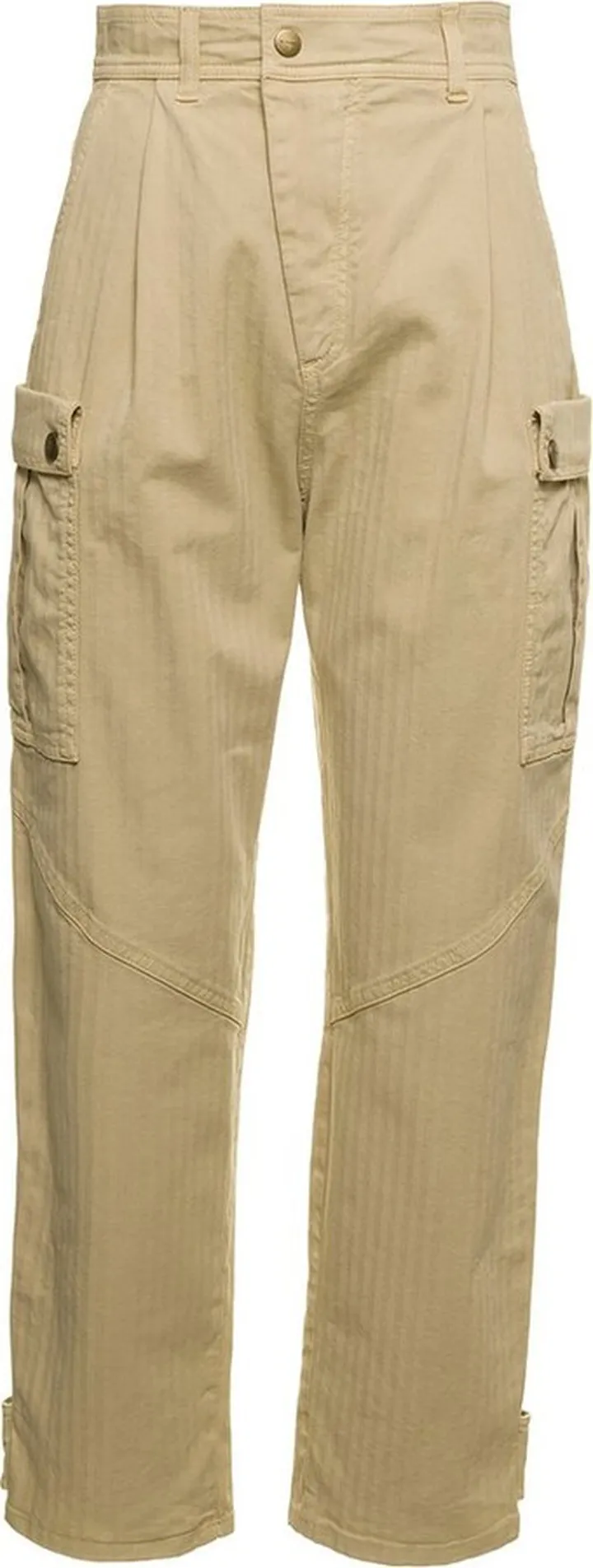 Etro High-Waist Cropped Cargo Trousers