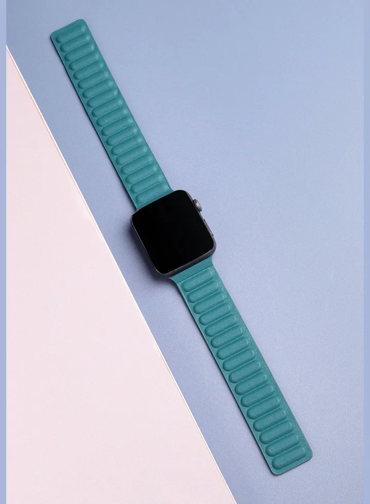 Solid PU Leather Apple Watch Strap For Women | 38mm/40mm/41mm
