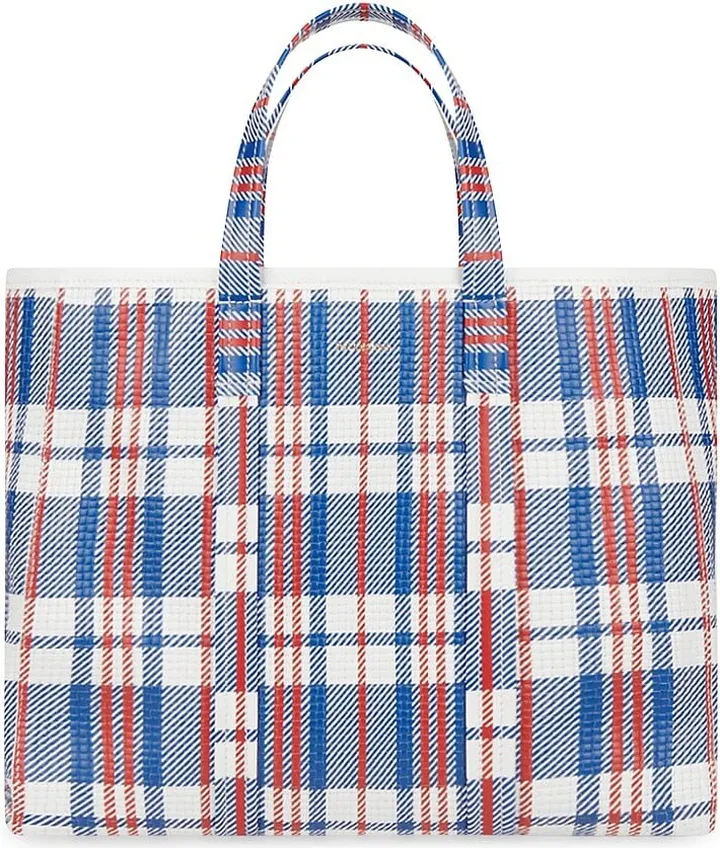 Barbes Medium East-west Shopper Bag Check Printed