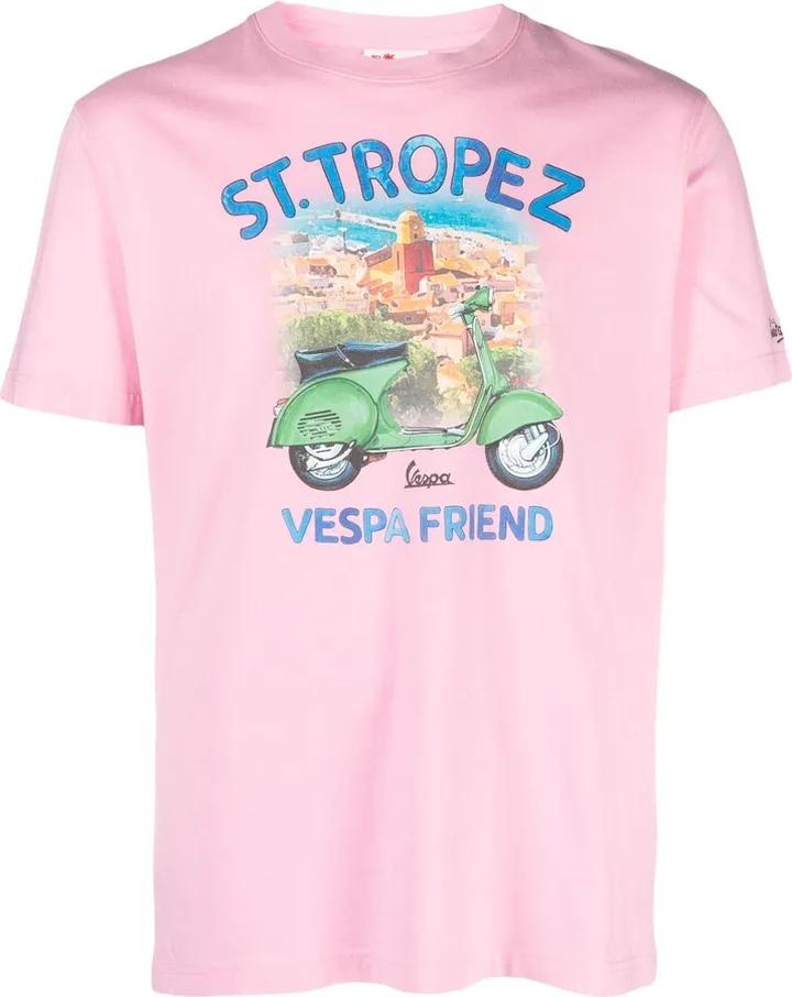 motif-print short-sleeve T-shirt