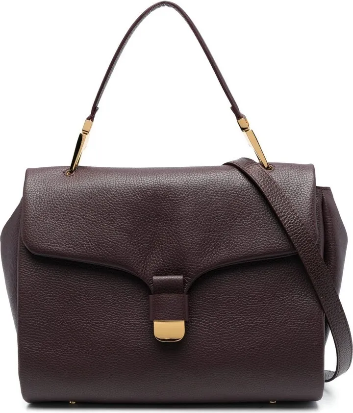Grained Leather Shoulder Bag