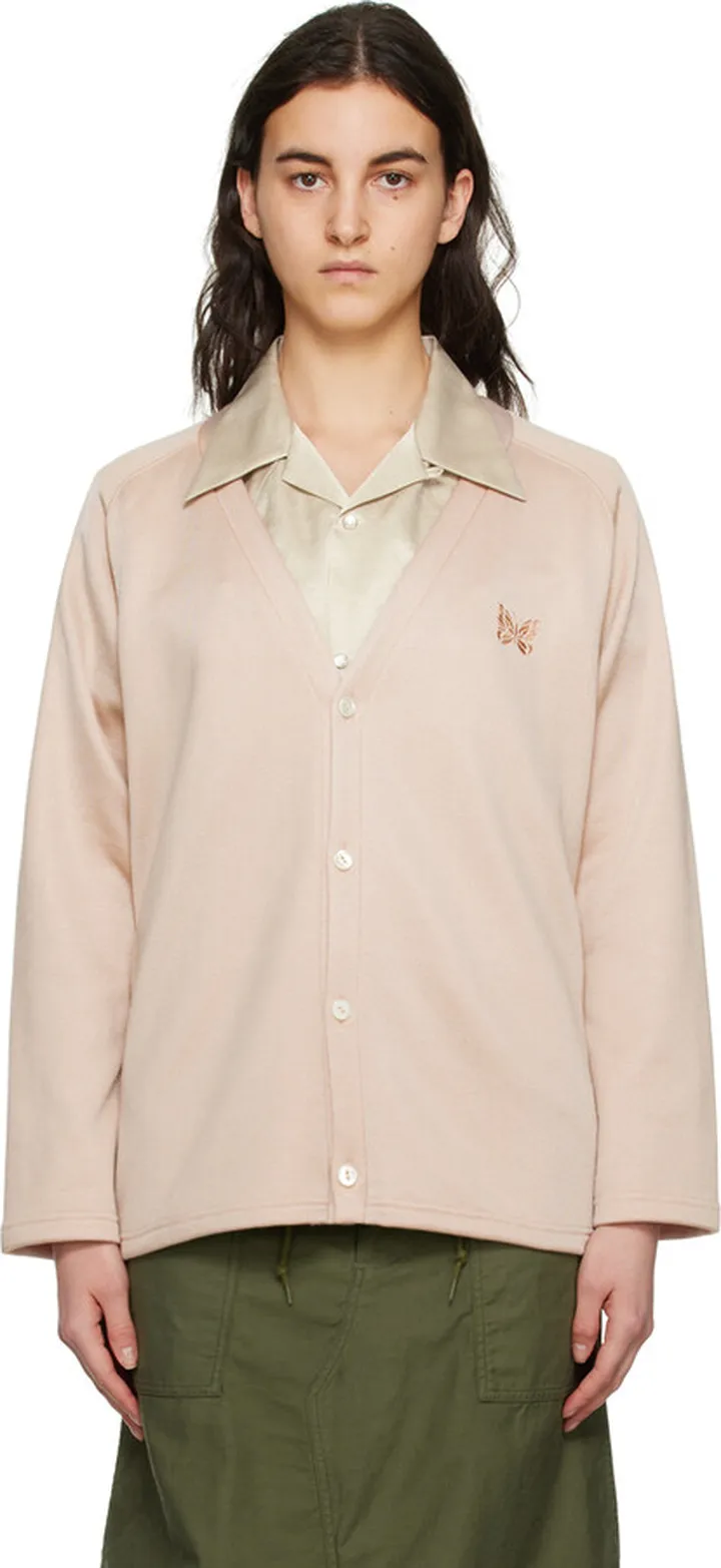 NEEDLES Pink Y-Neck Cardigan