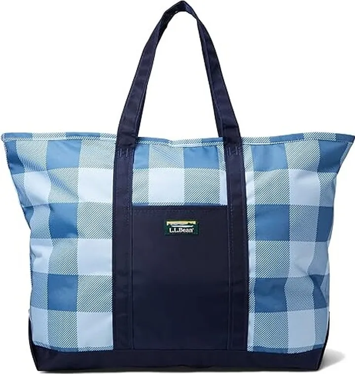 L.L.Bean Everyday Lightweight Tote Plaid Large (Red Buffalo Plaid) Bags