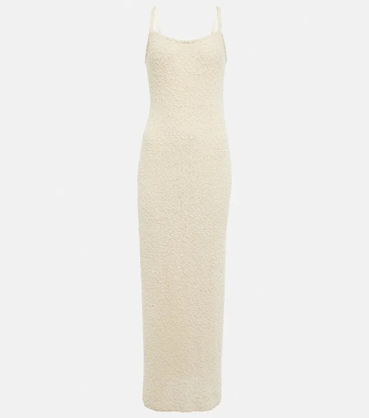 Boucle maxi dress