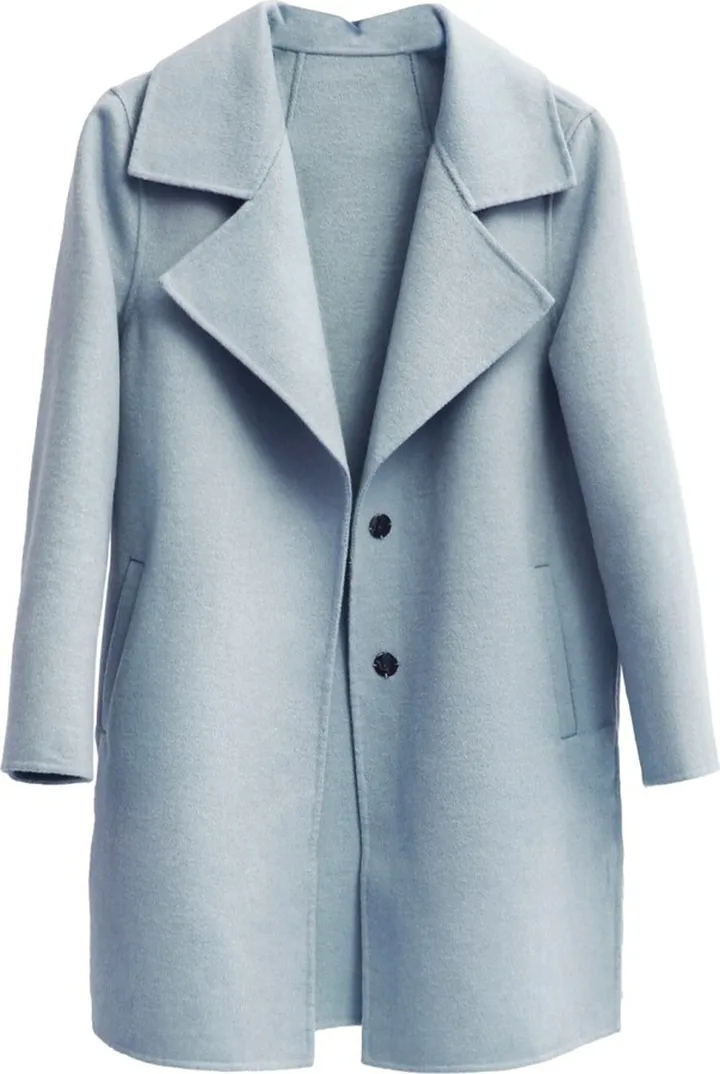 Belle & Bloom - Ex-Boyfriend Wool Blend Oversized Jacket - Light Blue