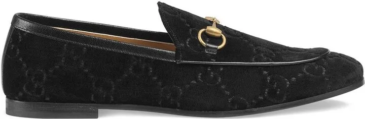 Gucci Jordaan GG velvet loafers