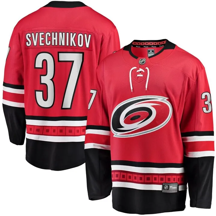 Men's Fanatics Andrei Svechnikov Red Carolina Hurricanes Home Premier Breakaway Player Jersey