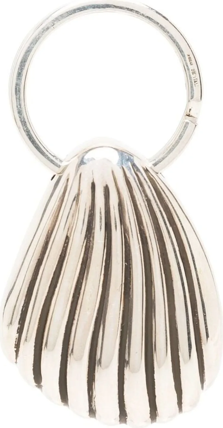 Coquille sterling-silver keyring