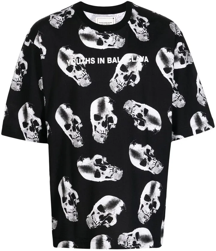 skull-logo print T-shirt