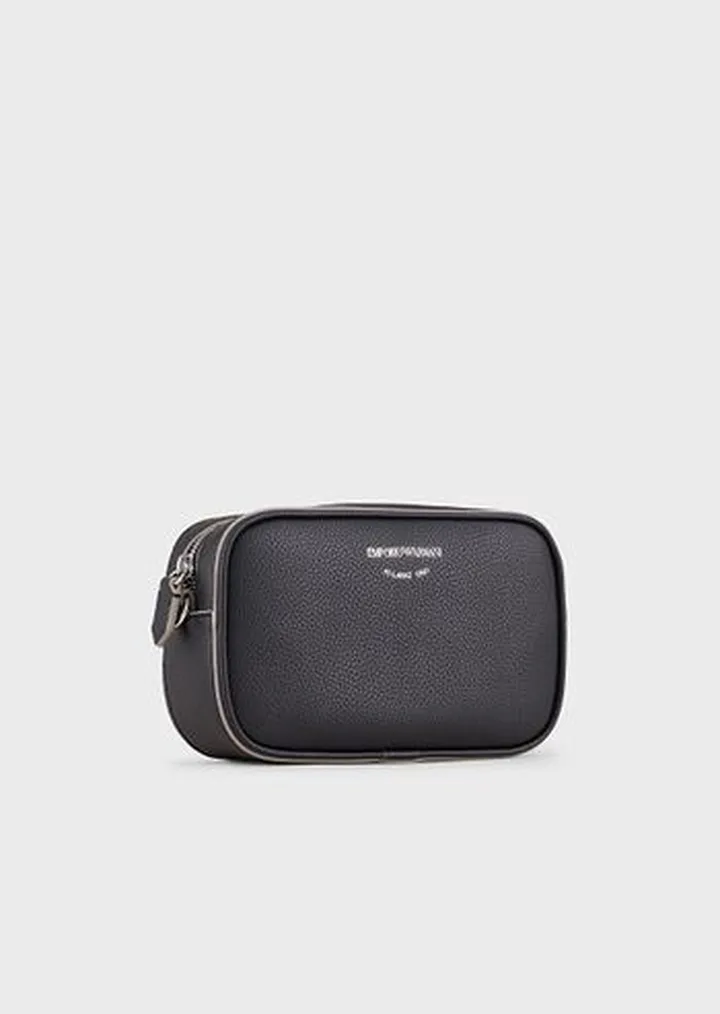 Deer-print camera case with shoulder strap