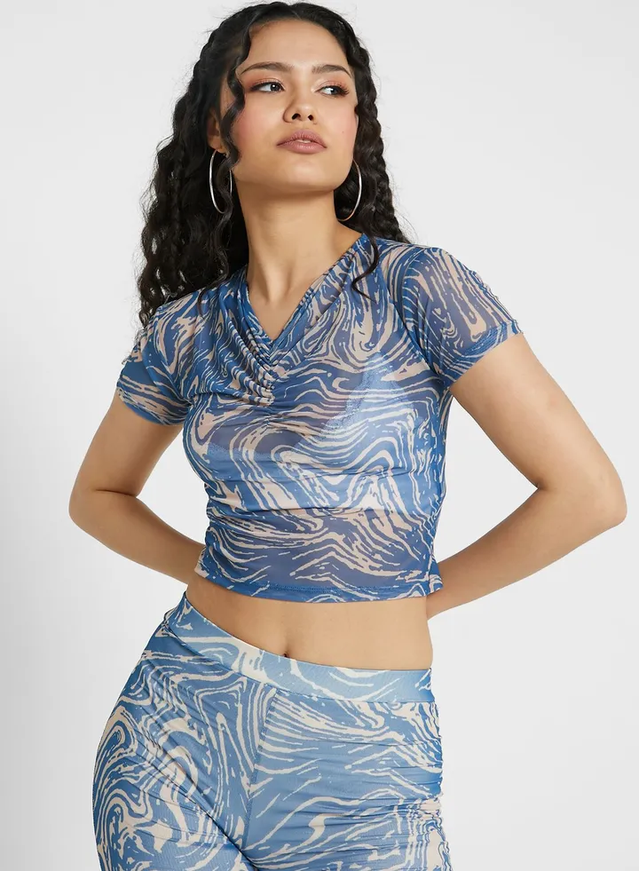 Graphic Knitted Top