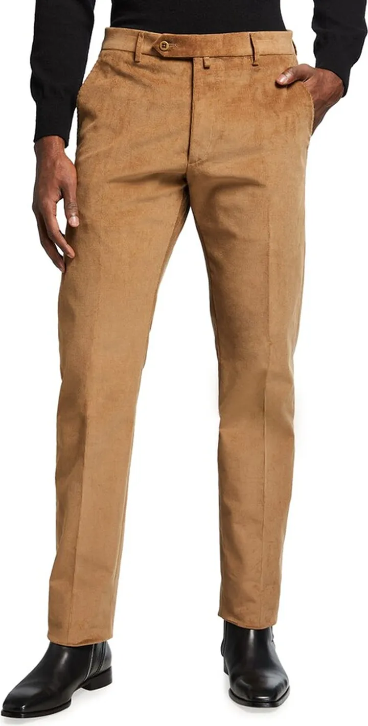 Men's Solid Corduroy Dress Pants
