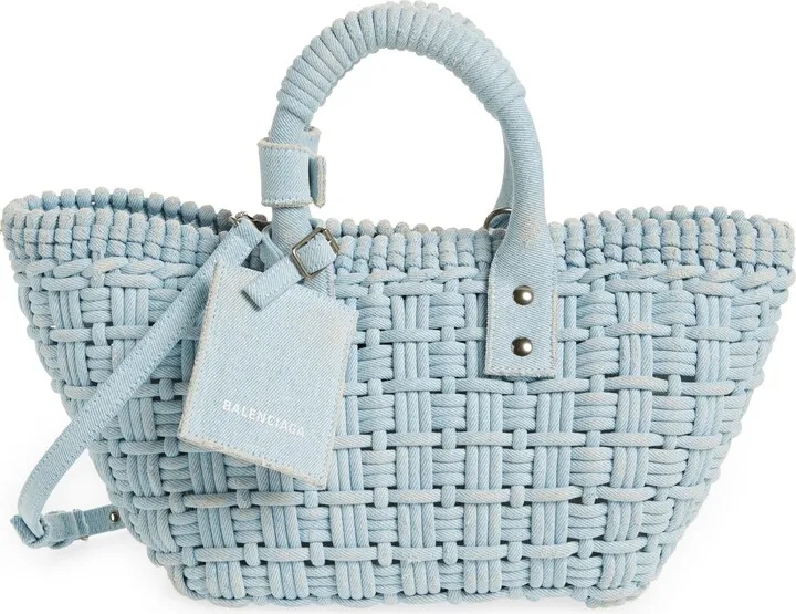 Extra Small Bistro Denim Basket Tote