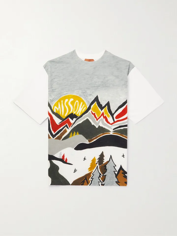 Printed Cotton-Jersey T-Shirt