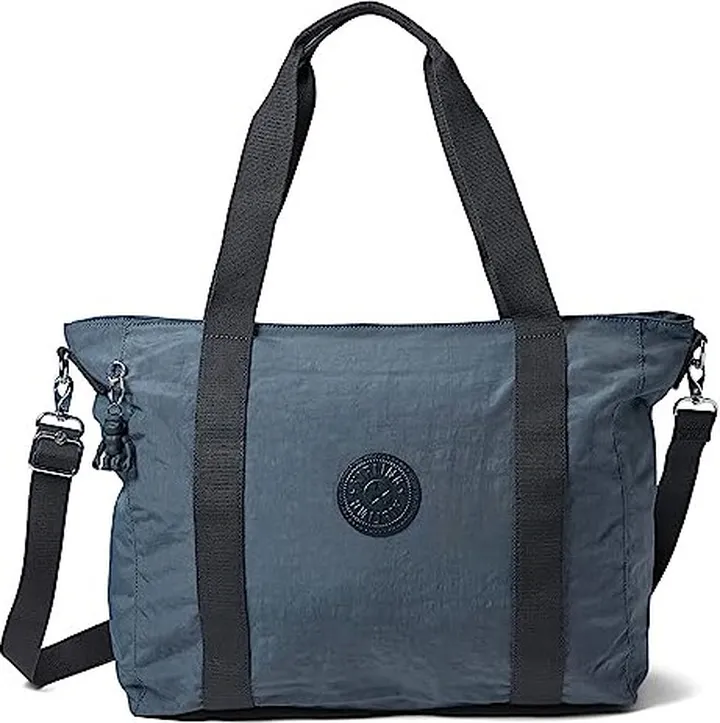 Kipling Asseni Tote Bag (Nocturnal Grey) Handbags