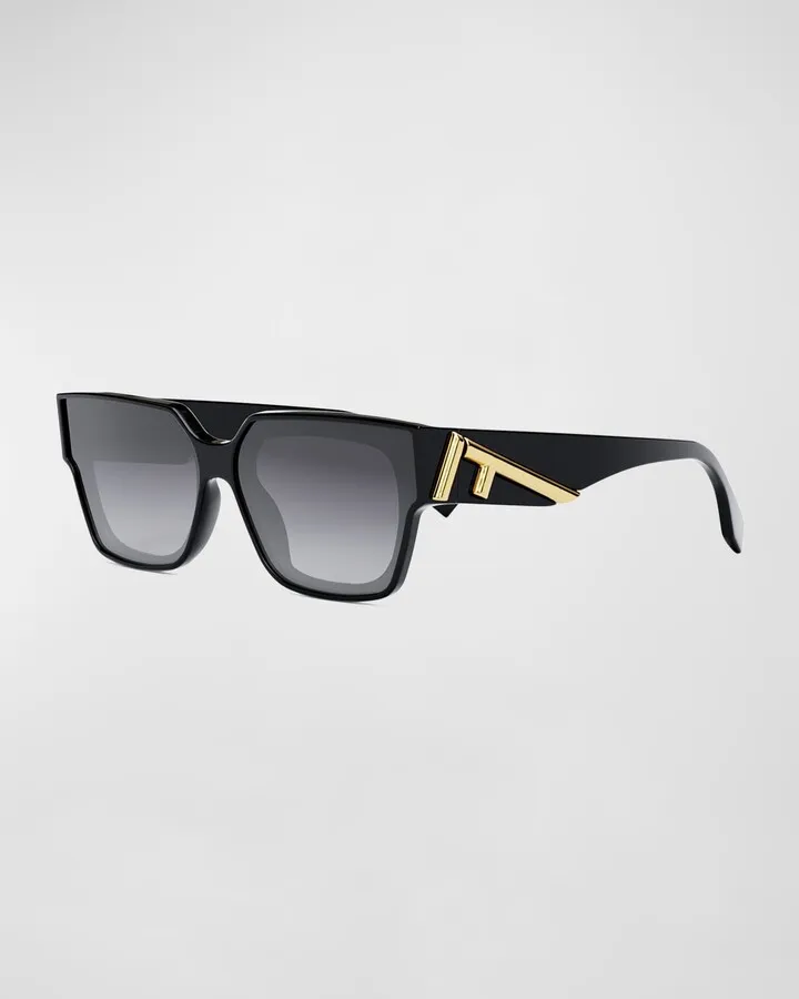 Oversized F Square Acetate Sunglasses