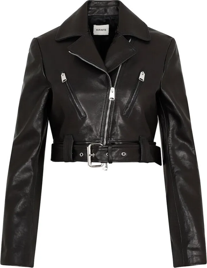 Khaite Belted Cropped Jacket