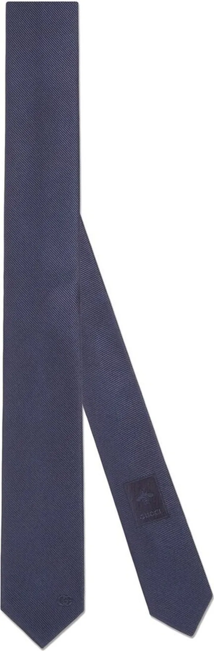 silk Double G logo tie