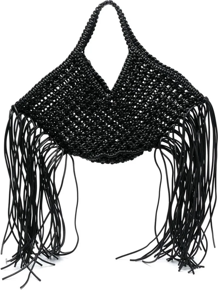 Woven Basket Tote Bag