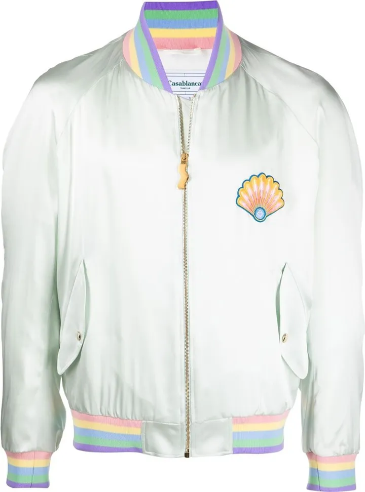 Casa embroidered zipped bomber jacket