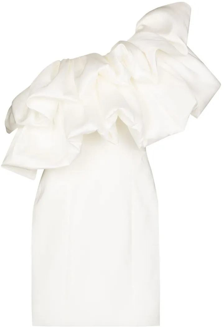 Finley ruffled one-shoulder mini dress