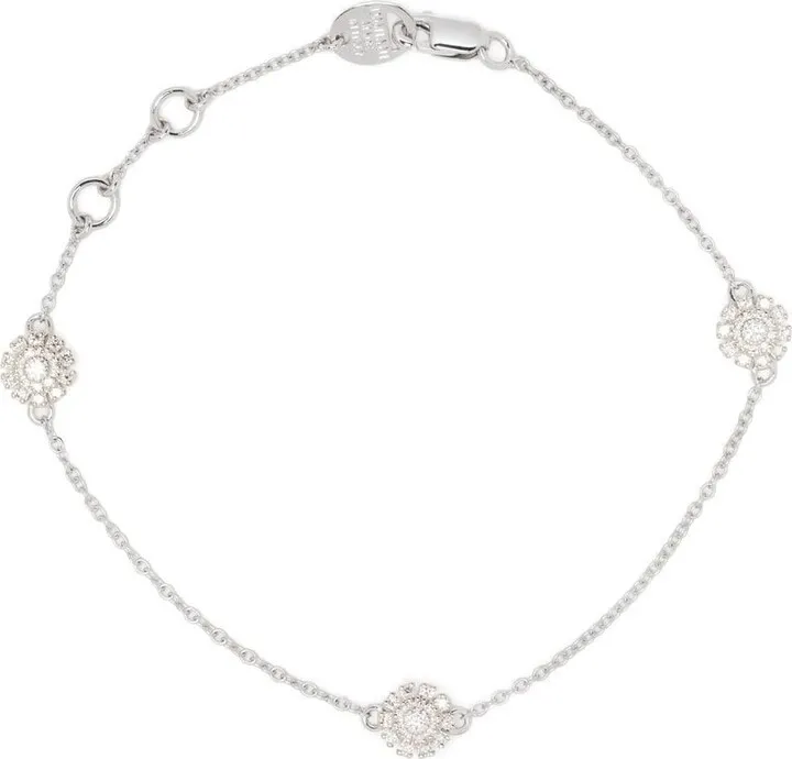 18kt white gold Margherita diamond bracelet