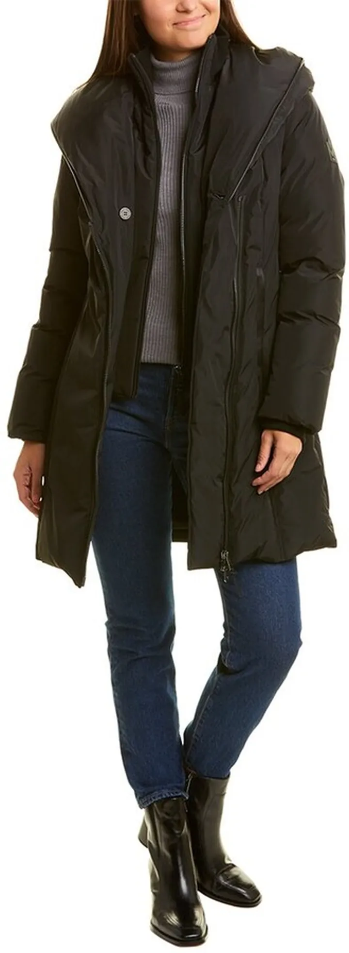 Mackage Kay Leather-Trim Down Coat